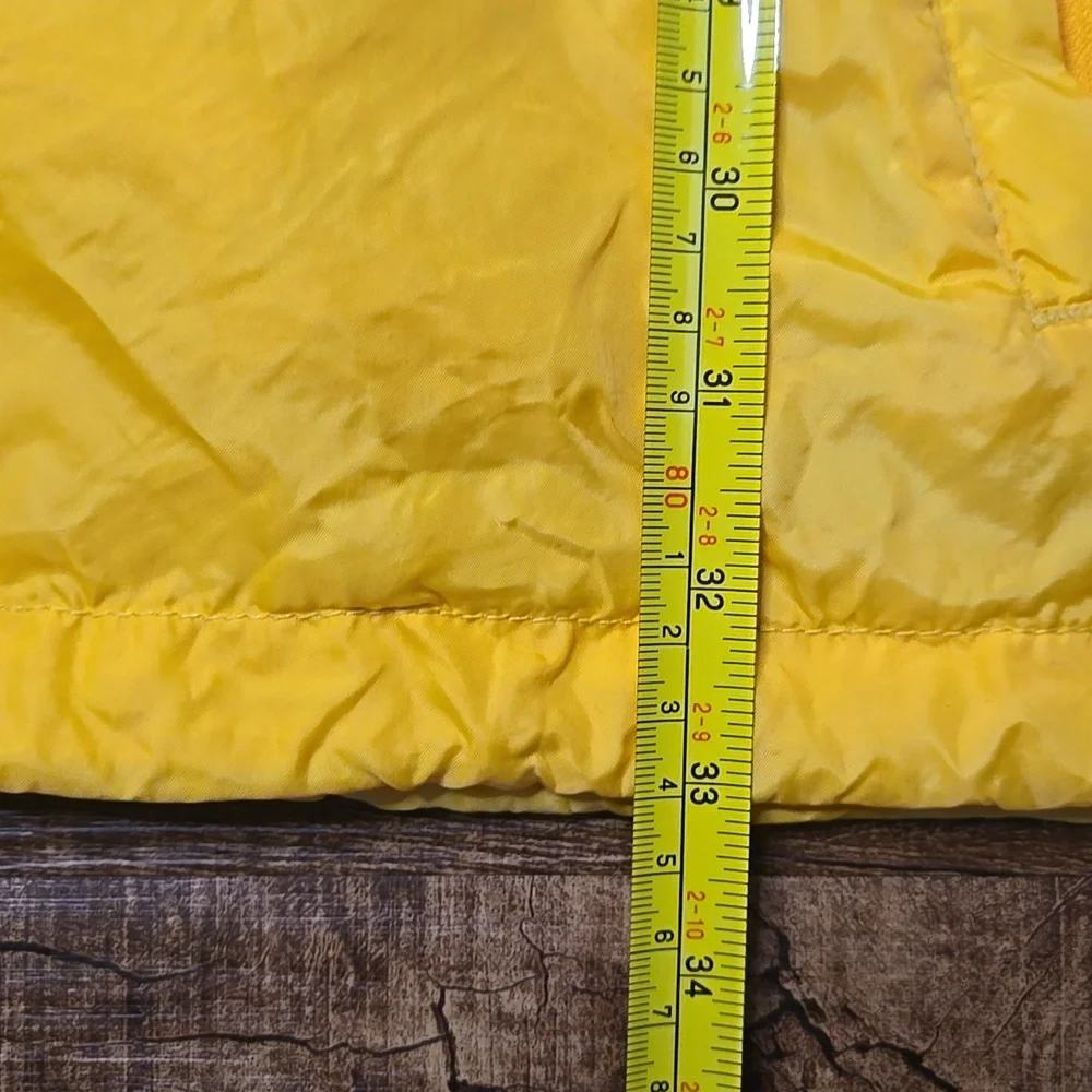 Eddie Bauer Yellow Packable Parka Gorpcore Outdoor Utility Hooded Y2k Nylon M - Picture 6 of 9